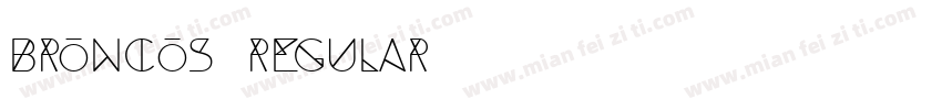 Broncos Regular字体转换